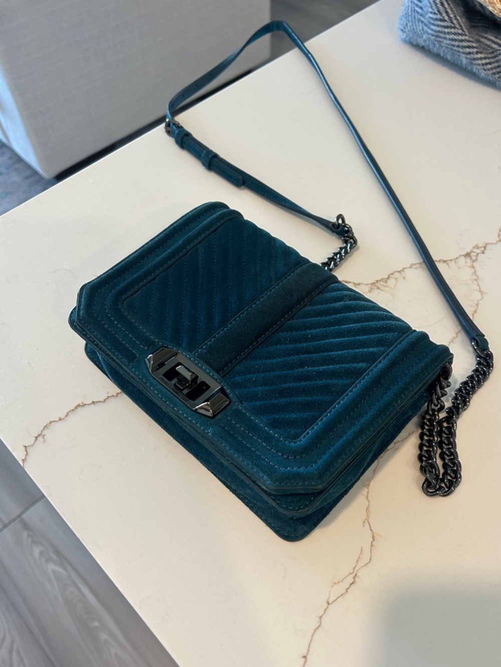 Rebecca Minkoff Chevron Suede Crossbody Bag